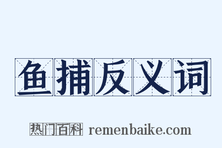 鱼捕反义词是什么意思的图片